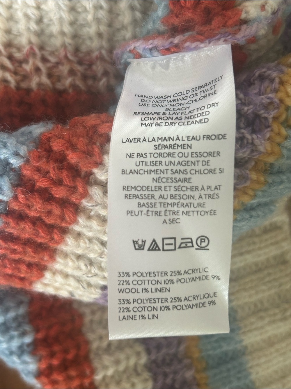 Anthropologie Pilcro Multicolor Striped Knit Cardigan - Picture 7 of 7